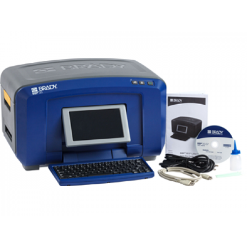 gws143642 BBP37 Multicolour and Cut Sign and Label Printer – CYRILLIC. Цветной промышленный принтер для печати и вырубки знаков и этикеток BBP37 – клавиатура кириллица. BRADY
