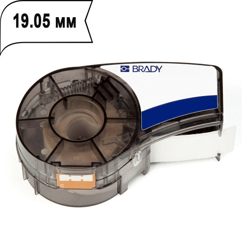 brd142797 M21-750-595-WT лента 19.05mm/6.4m винил, черный на белом BRADY